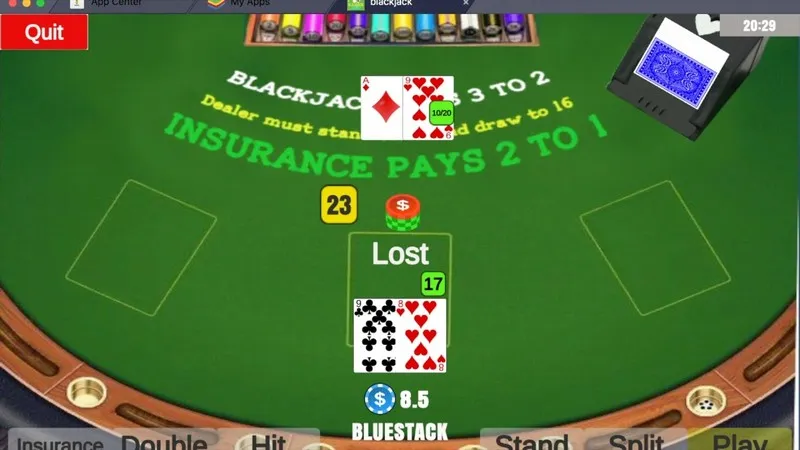 Tham gia bàn chơi Blackjack online khá đơn giản